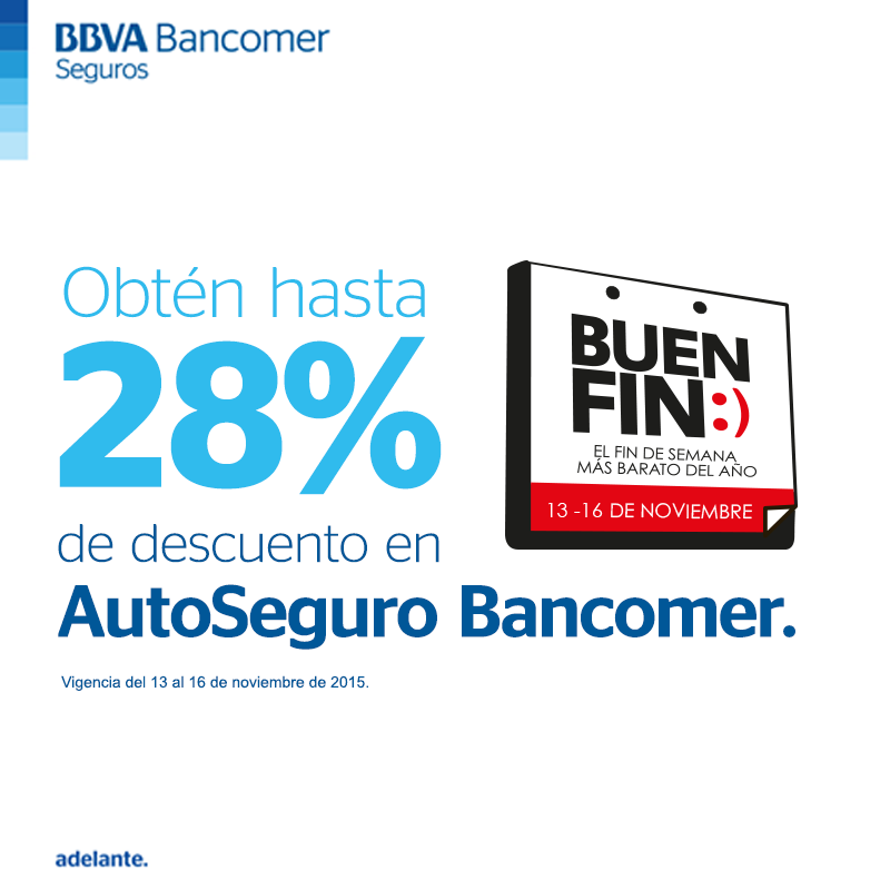 Seguro de auto Bancomer El Buen Fin