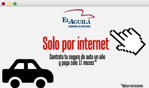 2016 01 20 30 de descuento en tu seguro de auto con el aguila compania de seguros con este codigo 1