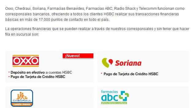 2016 02 23 ahora es posible realizar depositos a cuentas y pagos de tarjetas de credito hsbc en oxxo 1